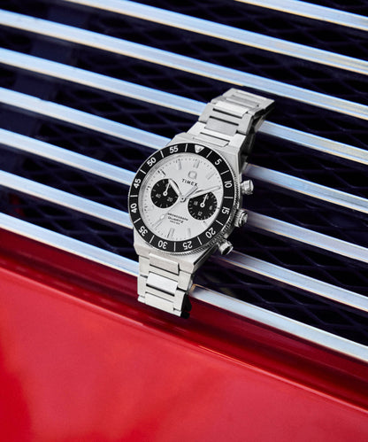 Timex Q Timex Continental Chronograph 40mm Stainless Steel Bracelet Watch