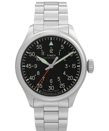 Timex Waterbury Ace 41mm Stainless Steel Bracelet Watch