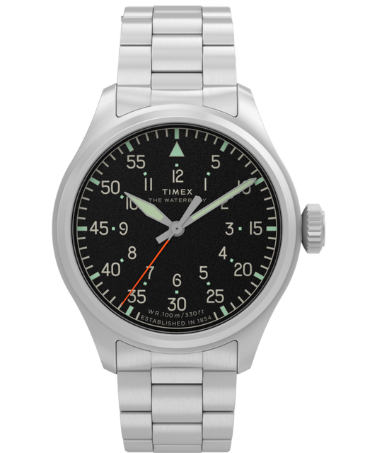Timex Waterbury Ace 41mm Stainless Steel Bracelet Watch