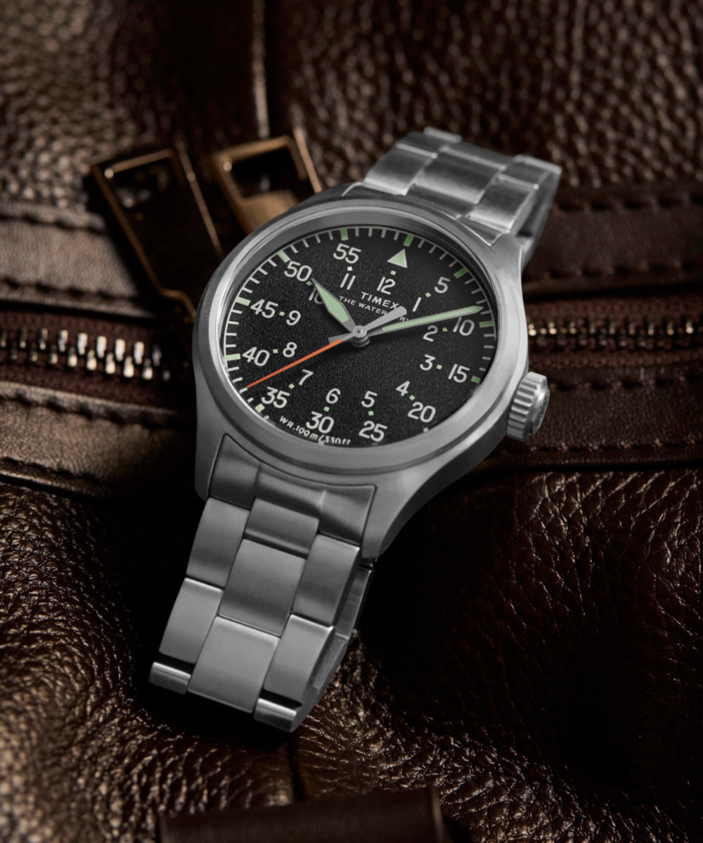 Timex Waterbury Ace 41mm Stainless Steel Bracelet Watch