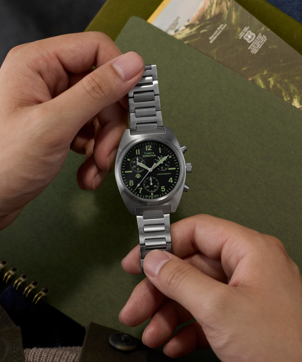 Timex Expedition Capstone Chronograph 41mm Stainless Steel Bracelet Watch