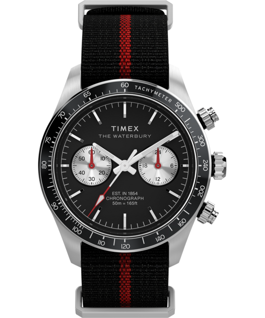 Timex Waterbury Heritage Chronograph 39mm Fabric Strap Watch
