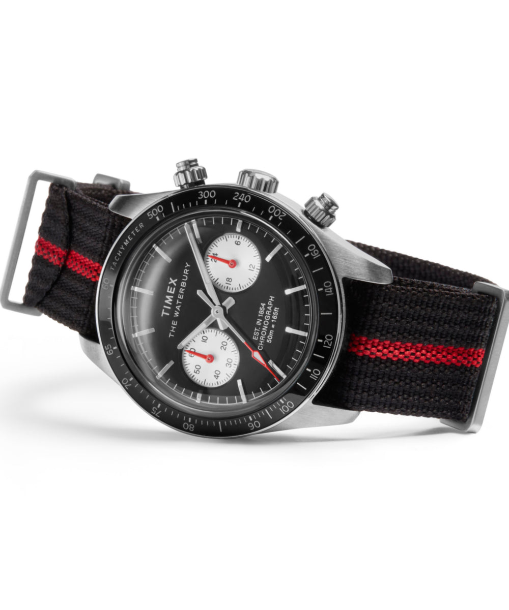Timex Waterbury Heritage Chronograph 39mm Fabric Strap Watch