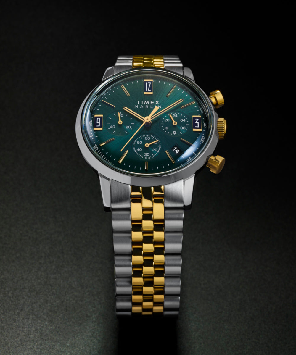 Timex Marlin Chronograph Tachymeter 40mm Stainless Steel Bracelet Watch