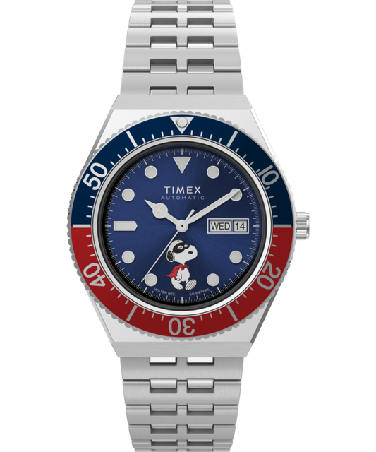 Timex Peanuts x Timex M79 Automatic 40mm Stainless Steel Bracelet Watch