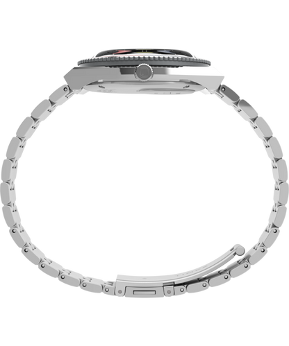Timex Q Timex GMT 38mm Stainless Steel Bracelet Watch