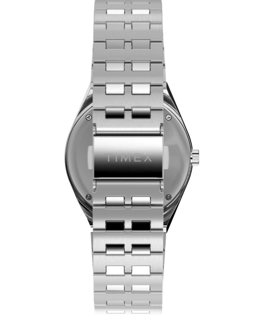 Timex Q Timex GMT 38mm Stainless Steel Bracelet Watch