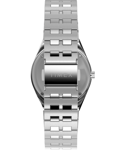 Timex Q Timex GMT 38mm Stainless Steel Bracelet Watch