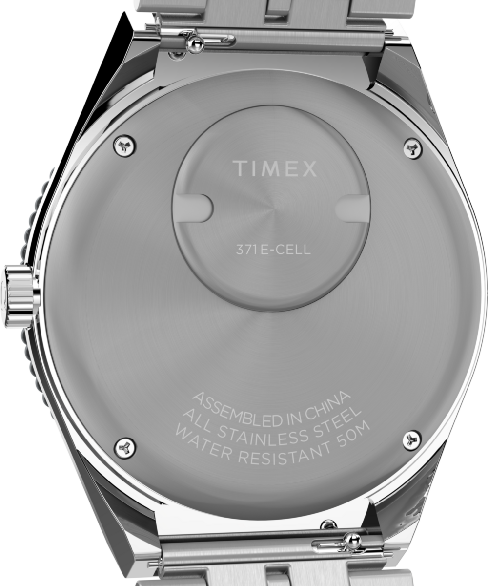 Timex Q Timex GMT 38mm Stainless Steel Bracelet Watch