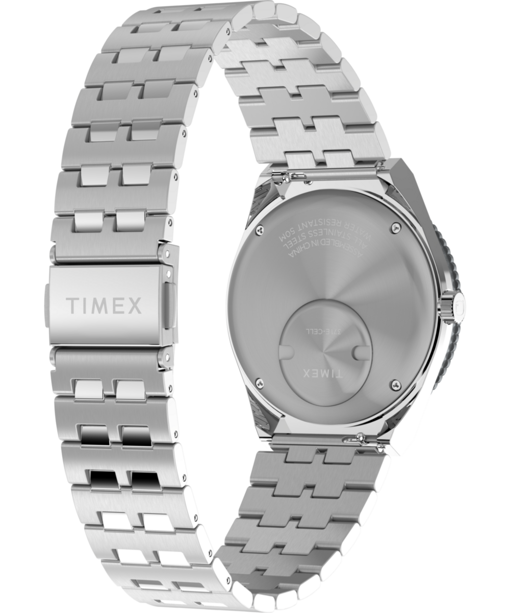 Timex Q Timex GMT 38mm Stainless Steel Bracelet Watch