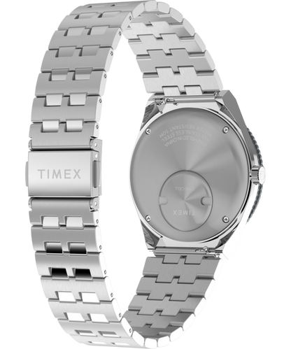 Timex Q Timex GMT 38mm Stainless Steel Bracelet Watch
