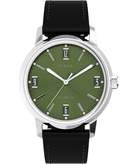 Timex Marlin Automatic 40mm Leather Strap Watch
