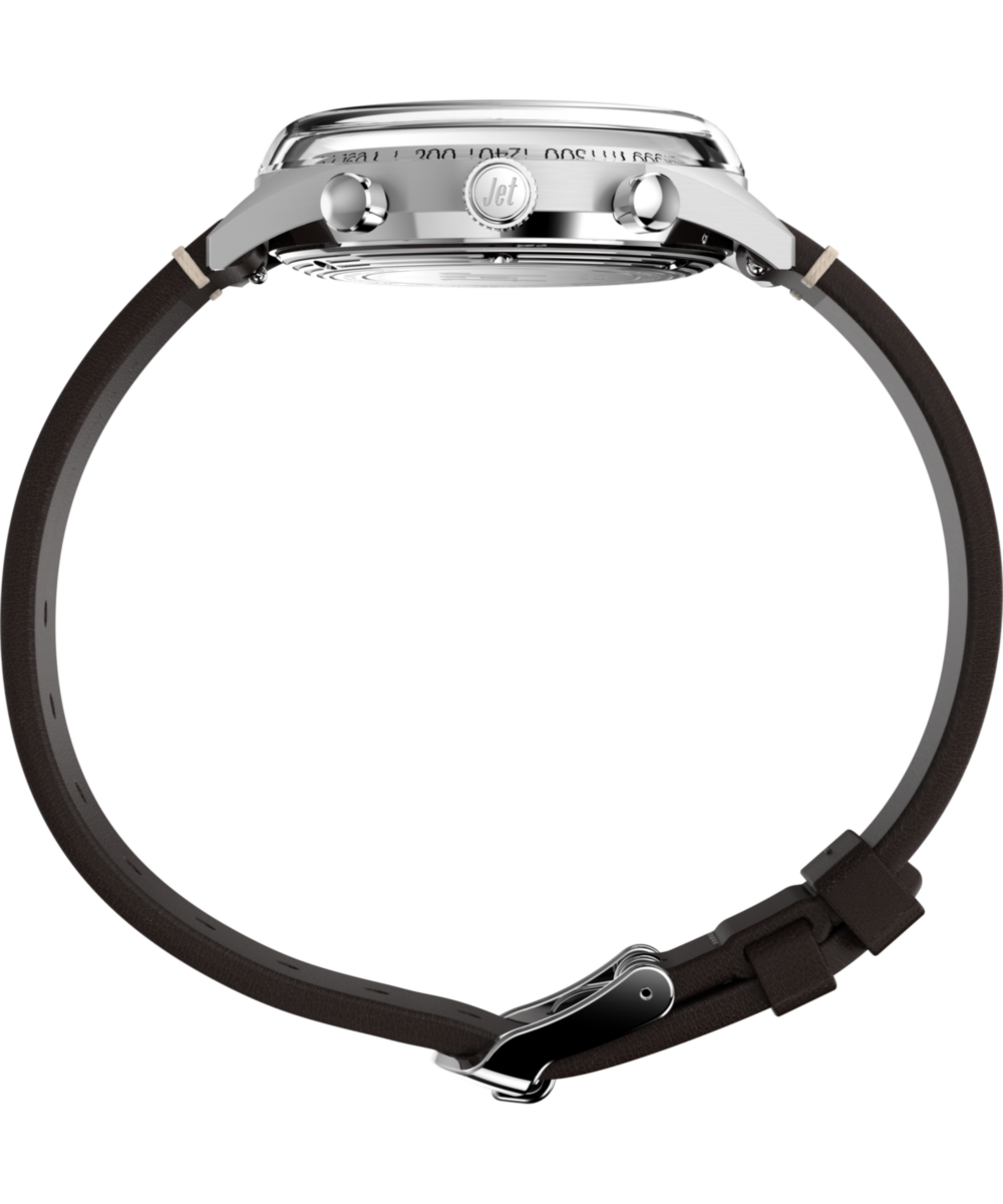 Timex Marlin Jet Quartz Chronograph 40mm Leather Strap Watch