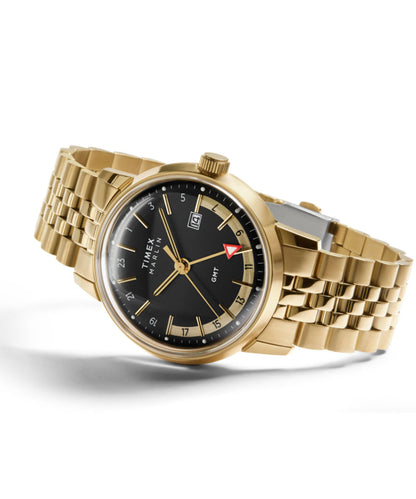 Timex Marlin Quartz GMT 40mm Stainless Steel Bracelet Watch