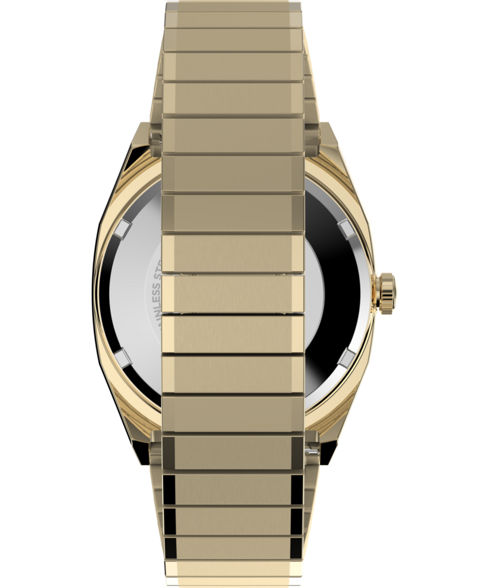 Timex Timex Automatic 1983 E Line Reissue 34mm Gold-Tone Expansion Band Wat