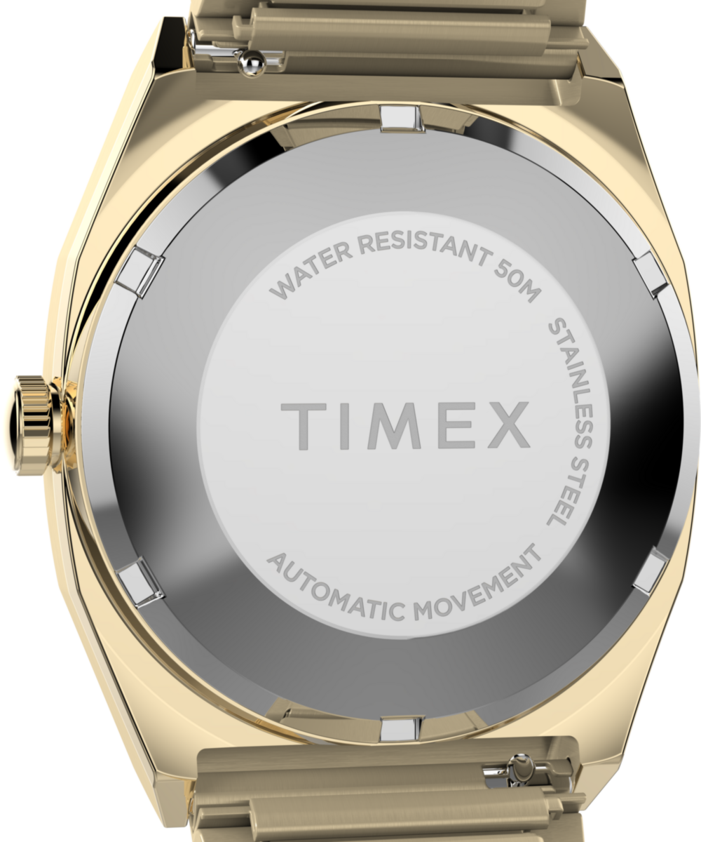 Timex Timex Automatic 1983 E Line Reissue 34mm Gold-Tone Expansion Band Wat