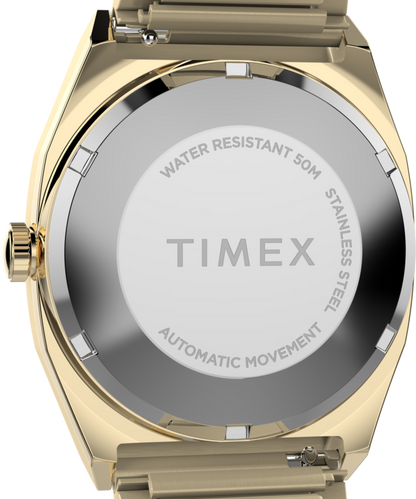Timex Timex Automatic 1983 E Line Reissue 34mm Gold-Tone Expansion Band Wat