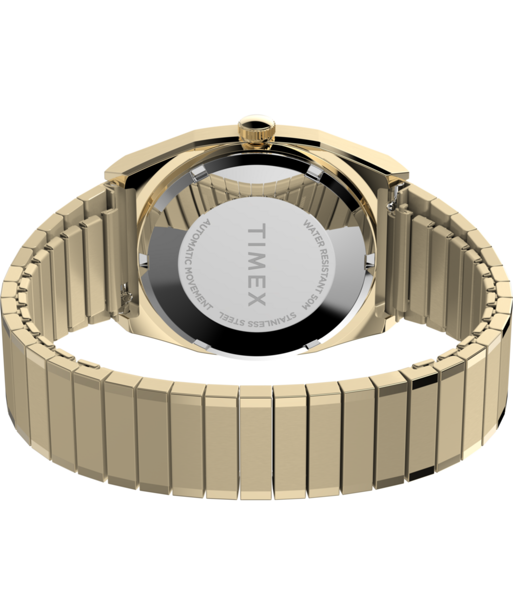 Timex Timex Automatic 1983 E Line Reissue 34mm Gold-Tone Expansion Band Wat