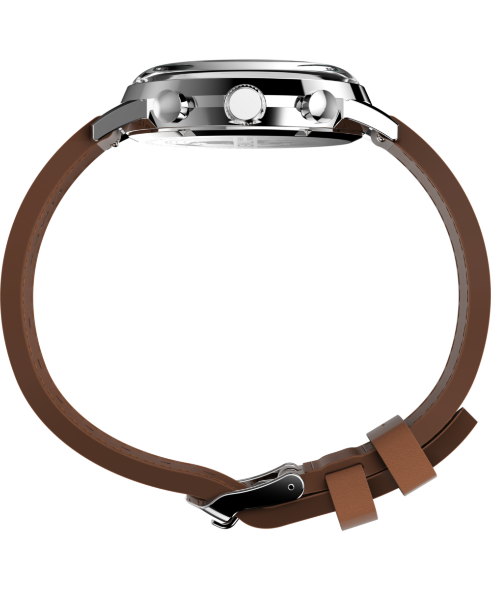 Timex Marlin Chronograph Tachymeter 40mm Leather Strap Watch