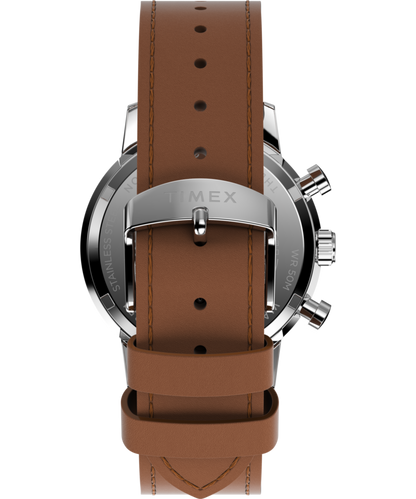 Timex Marlin Chronograph Tachymeter 40mm Leather Strap Watch