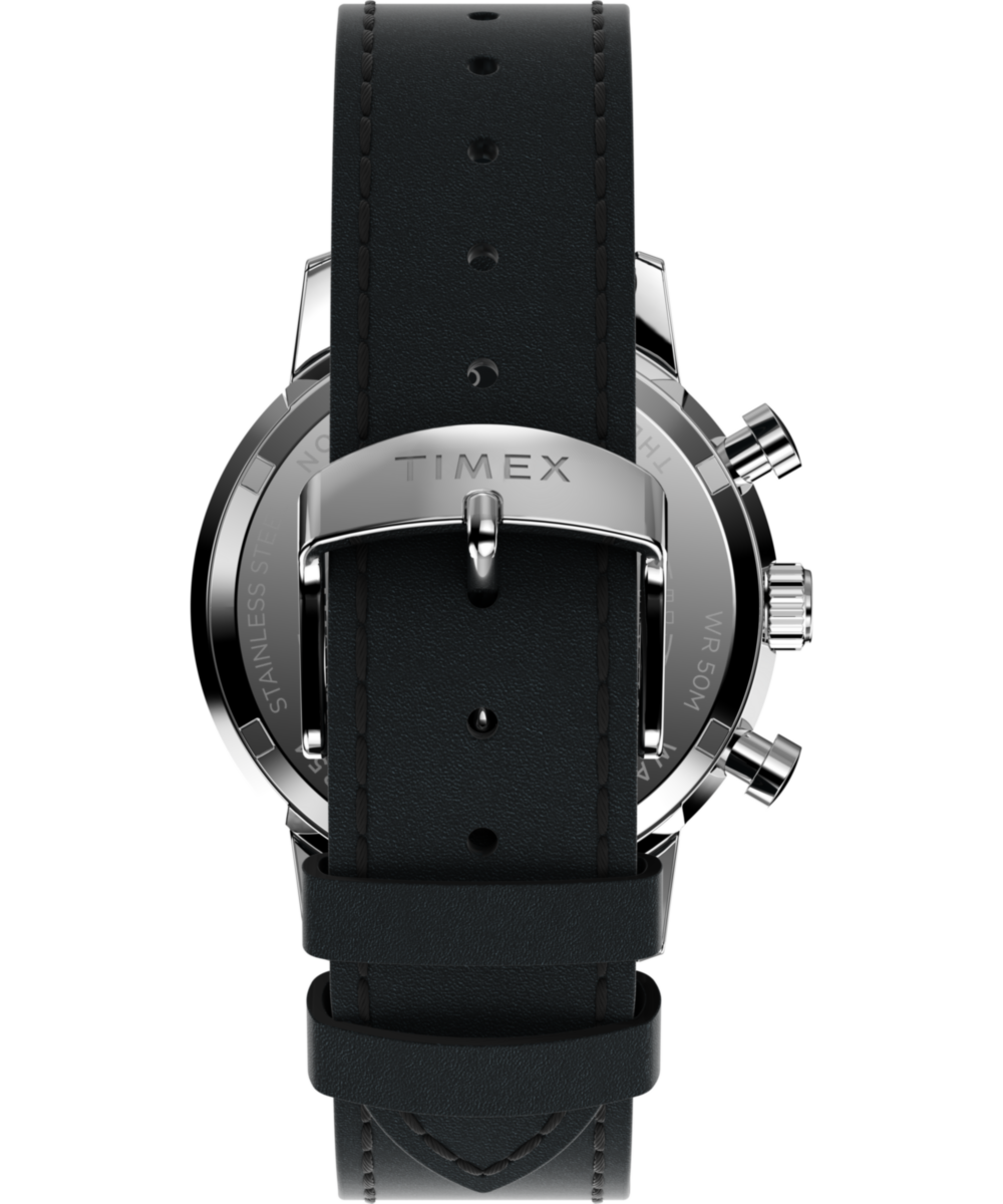 Timex Marlin Chronograph Tachymeter 40mm Leather Strap Watch