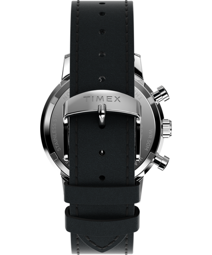 Timex Marlin Chronograph Tachymeter 40mm Leather Strap Watch