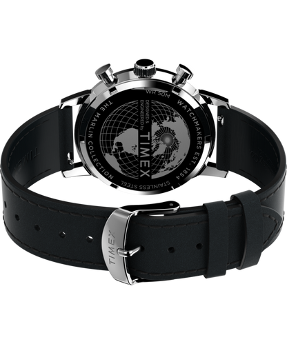 Timex Marlin Chronograph Tachymeter 40mm Leather Strap Watch