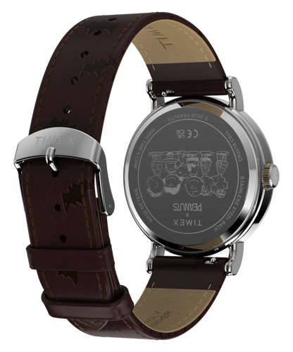 Timex Peanuts x Timex Weekender Pumpkin 40mm Leather Strap Watch