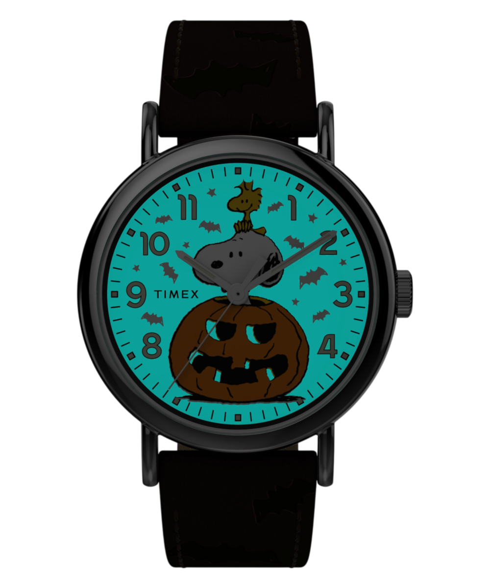 Timex Peanuts x Timex Weekender Pumpkin 40mm Leather Strap Watch
