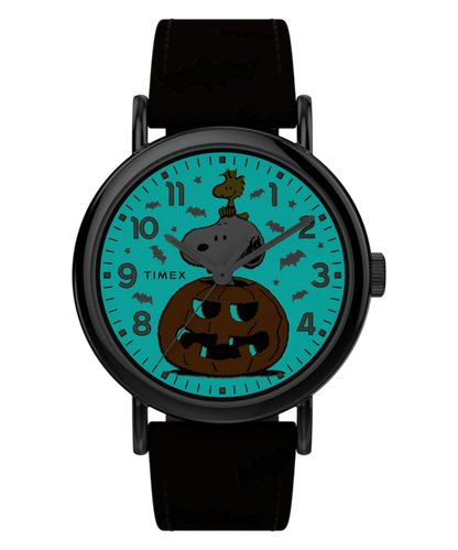 Timex Peanuts x Timex Weekender Pumpkin 40mm Leather Strap Watch