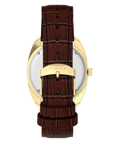 Timex Timex 1978 Day Date Fumé Reissue 37mm Leather Strap Watch