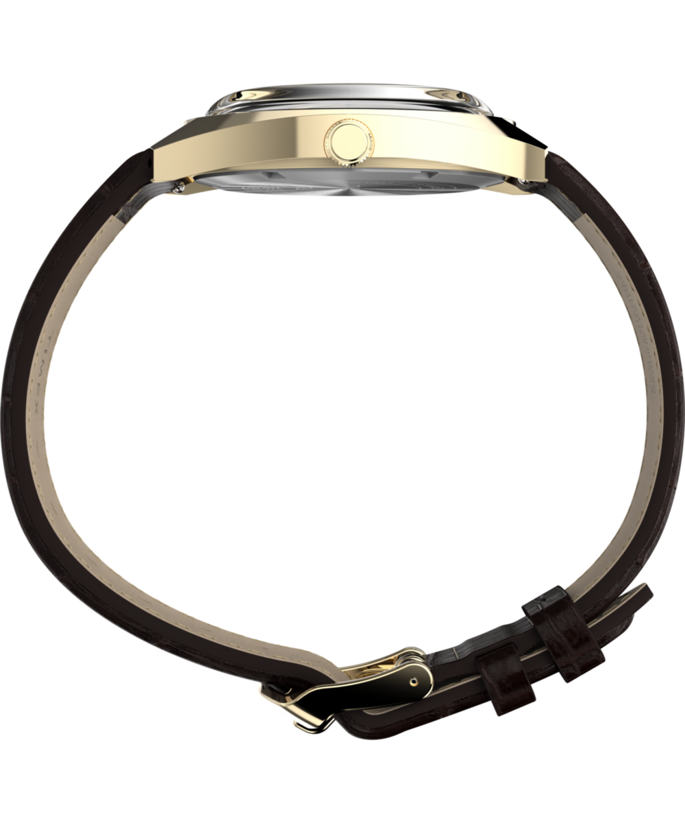Timex Timex 1976 Rotary Phone Dial Reissue 37mm Leather Strap Watch