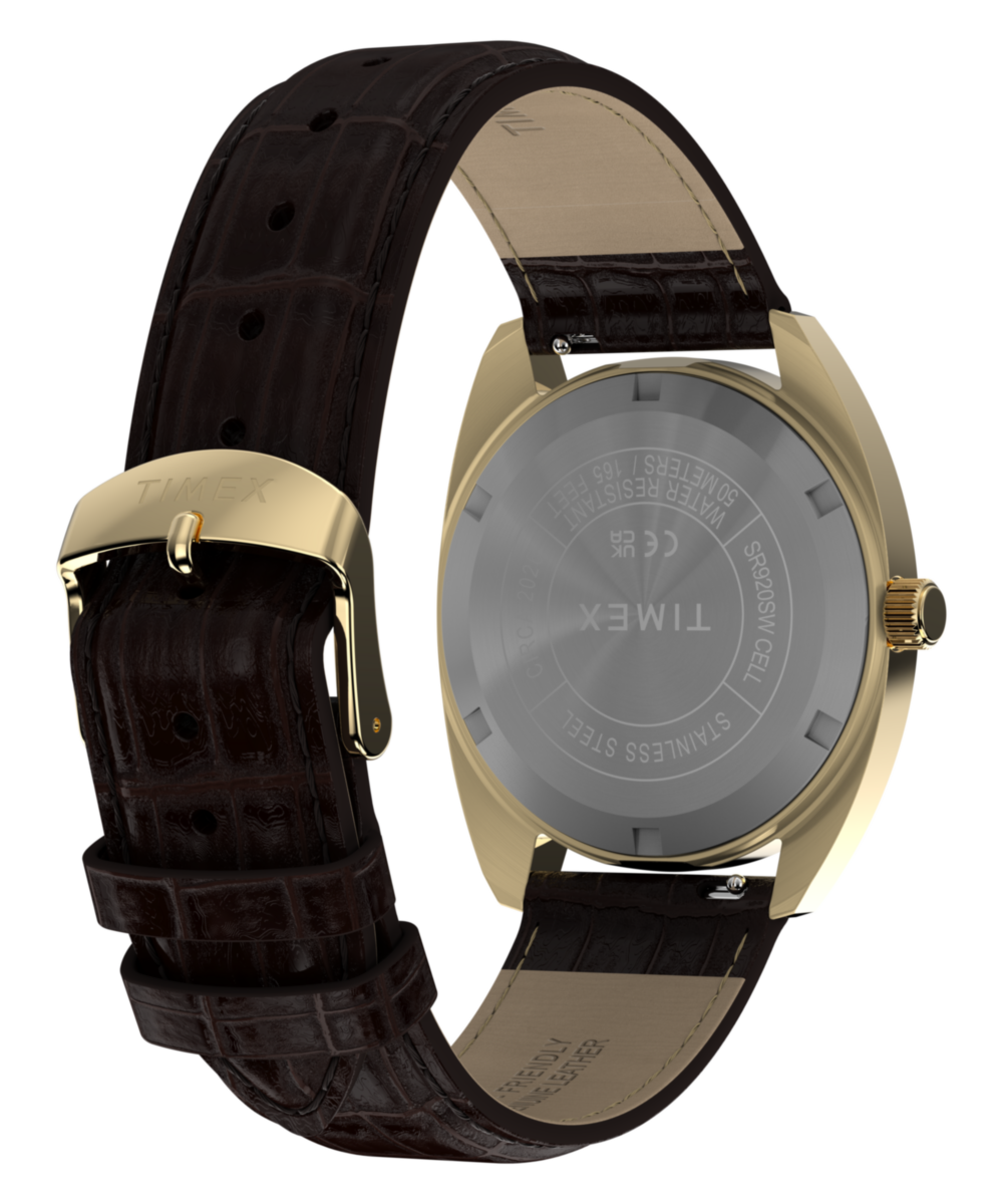 Timex Timex 1976 Rotary Phone Dial Reissue 37mm Leather Strap Watch