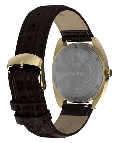 Timex Timex 1976 Rotary Phone Dial Reissue 37mm Leather Strap Watch
