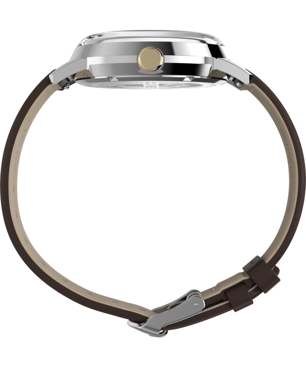 Timex Marlin Quartz GMT 40mm Leather Strap Watch