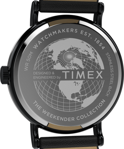 Timex Timex Weekender Day of the Dead 40mm Leather Strap Watch