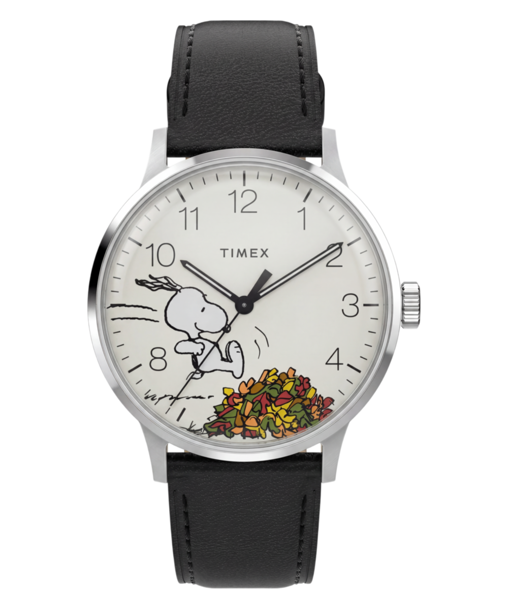 Timex Peanuts x Timex Waterbury Classic 40mm Leather Strap Watch