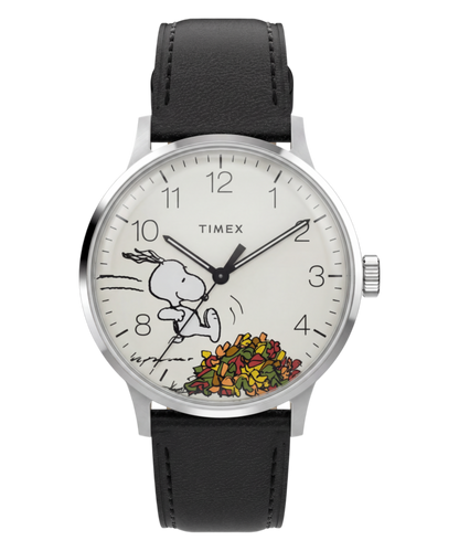 Timex Peanuts x Timex Waterbury Classic 40mm Leather Strap Watch