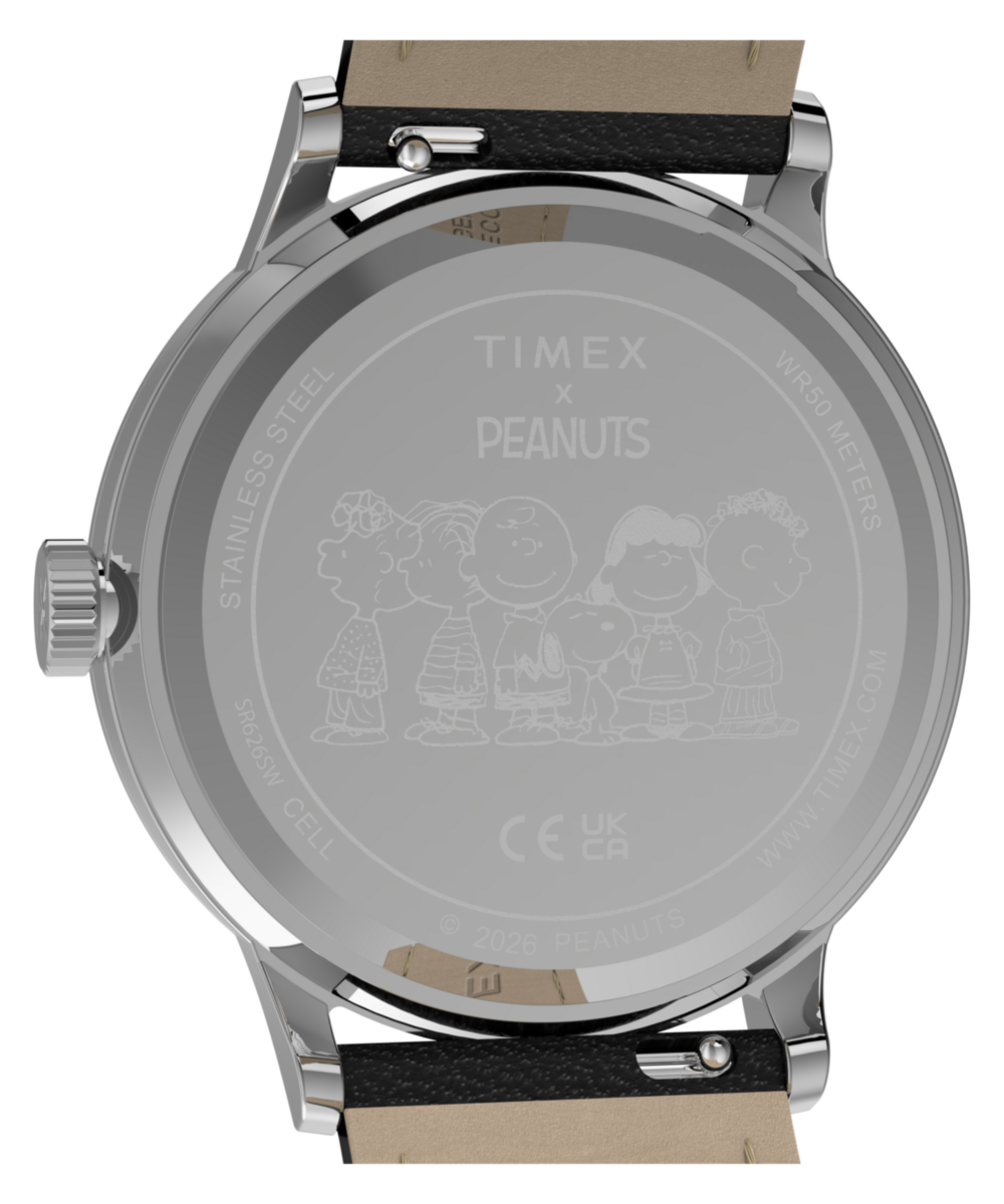 Timex Peanuts x Timex Waterbury Classic 40mm Leather Strap Watch