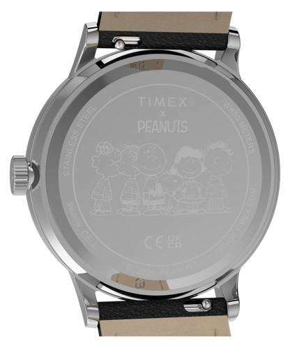 Timex Peanuts x Timex Waterbury Classic 40mm Leather Strap Watch