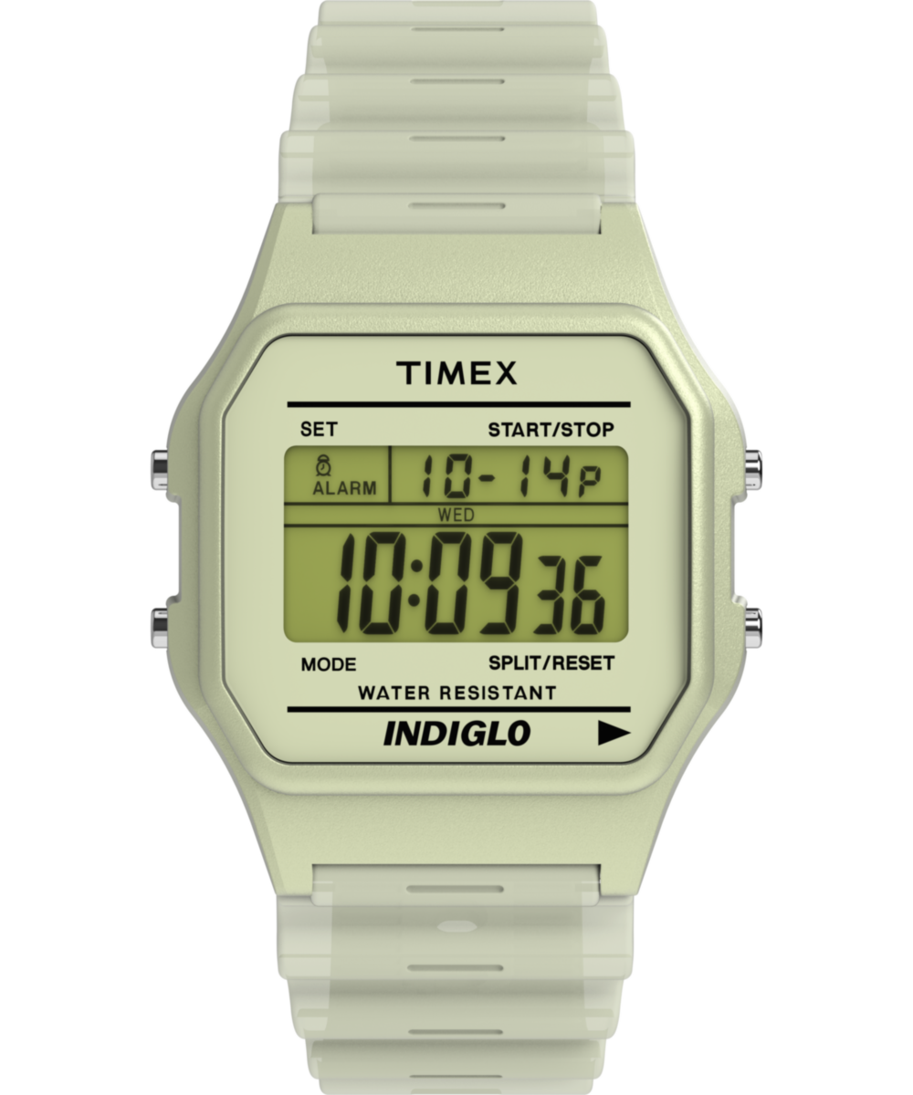 Timex Timex T80 Glow in the Dark 34mm Resin Strap Watch