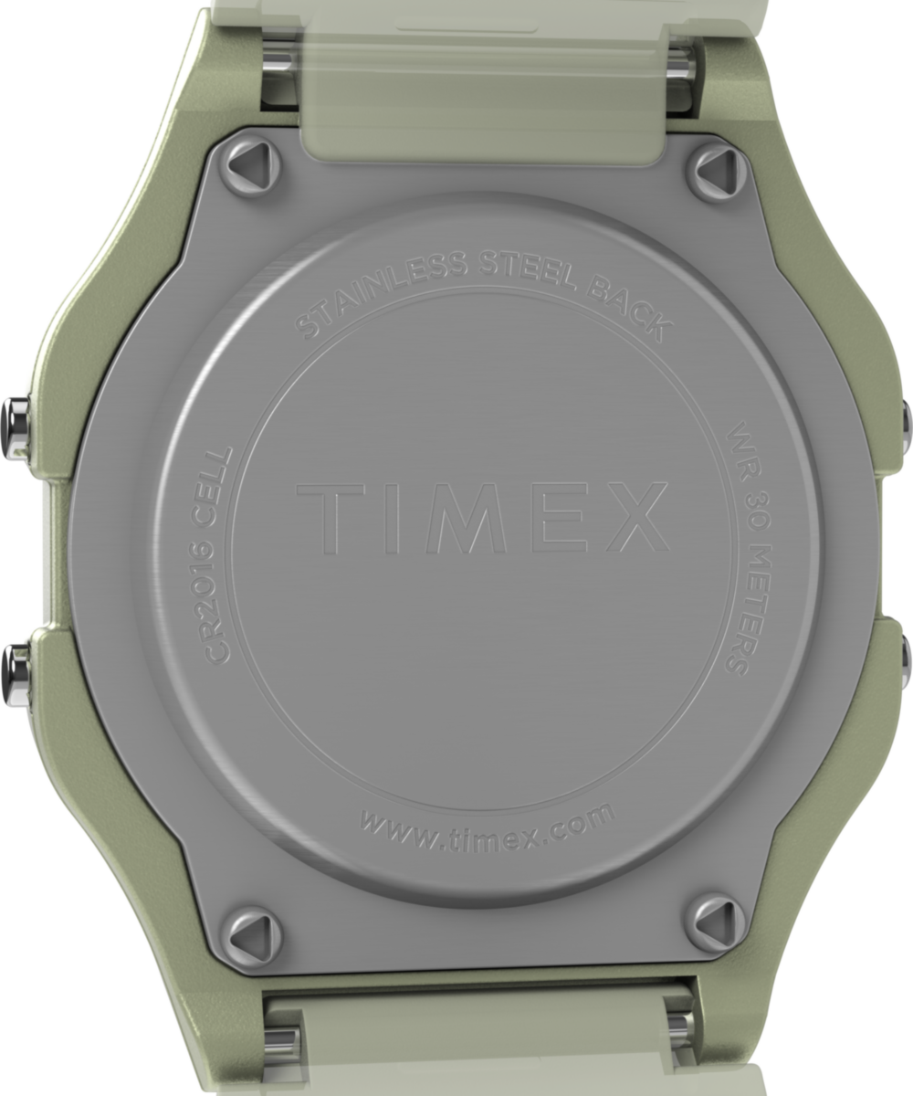 Timex Timex T80 Glow in the Dark 34mm Resin Strap Watch