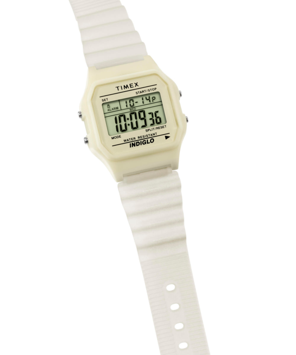 Timex Timex T80 Glow in the Dark 34mm Resin Strap Watch