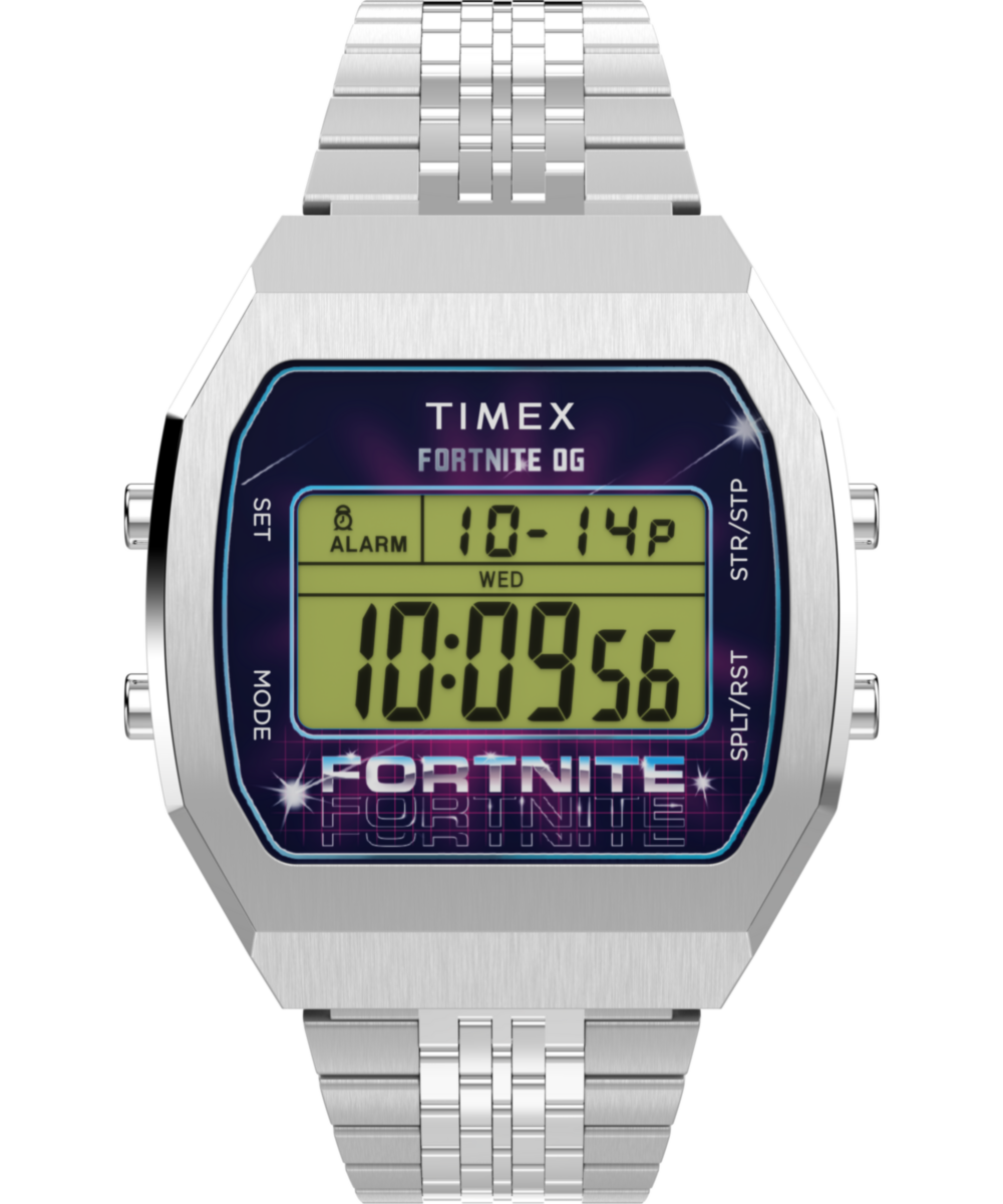 Timex Timex x Fortnite T80 36mm Stainless Steel Bracelet Watch