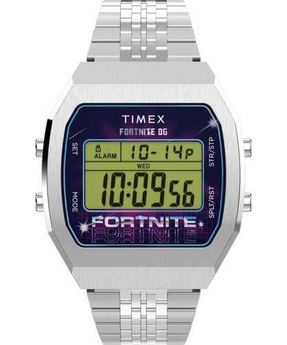 Timex Timex x Fortnite T80 36mm Stainless Steel Bracelet Watch