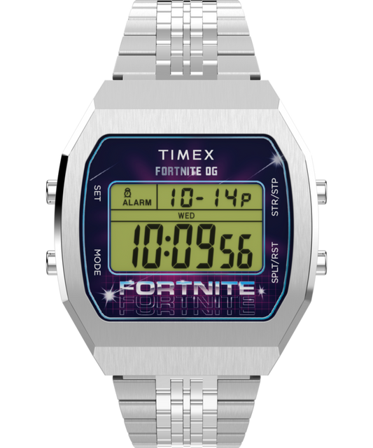 Timex Timex x Fortnite T80 36mm Stainless Steel Bracelet Watch