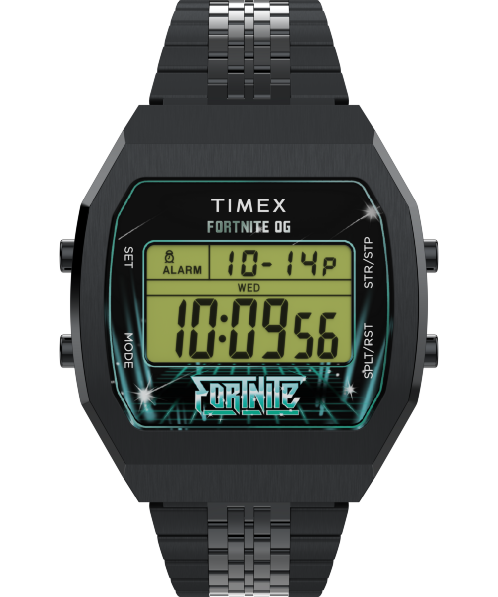 Timex Timex x Fortnite T80 36mm Stainless Steel Bracelet Watch
