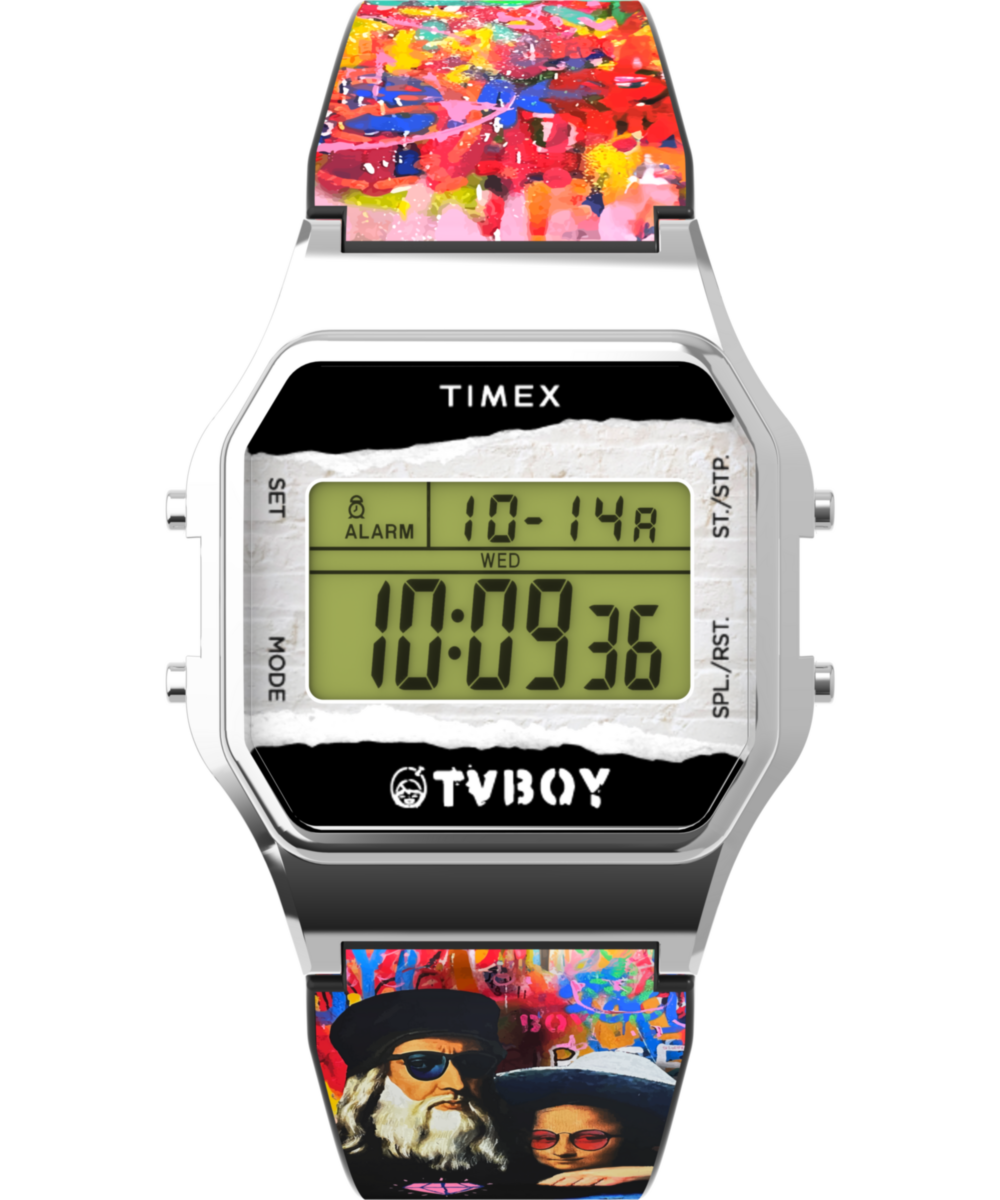 Timex Timex T80 x TVBOY 34mm Resin Strap Watch