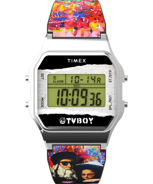 Timex Timex T80 x TVBOY 34mm Resin Strap Watch