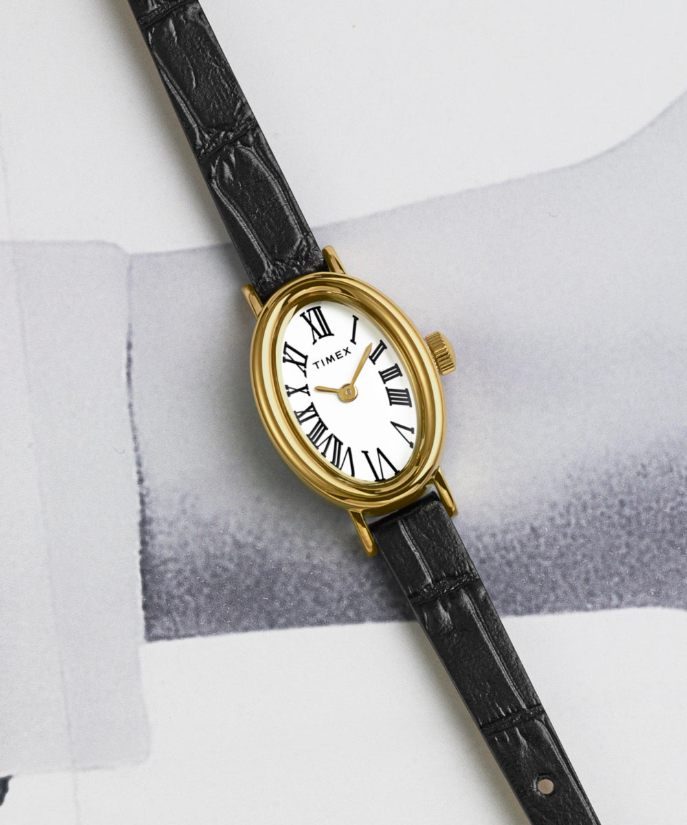 Timex Cavatina 19mm Leather Strap Watch